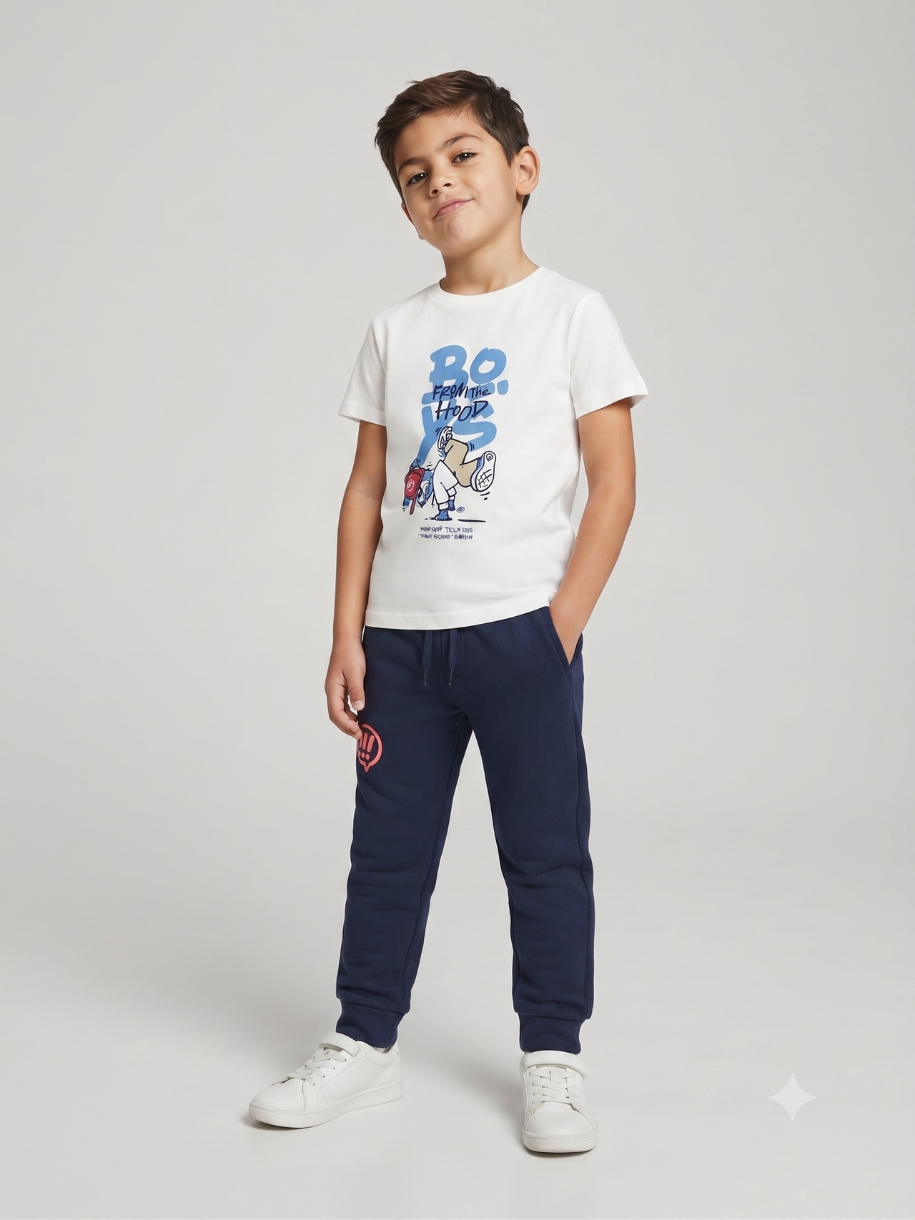Camiseta manga corta estampada, niño.