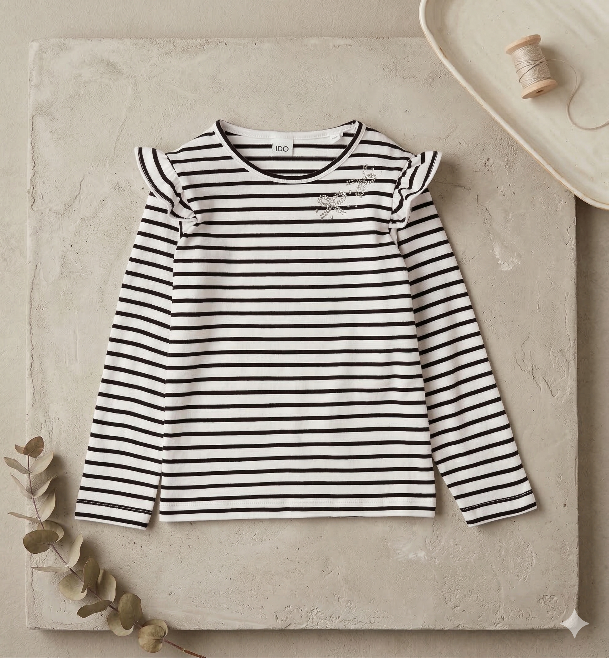 Camiseta Manga Larga volante