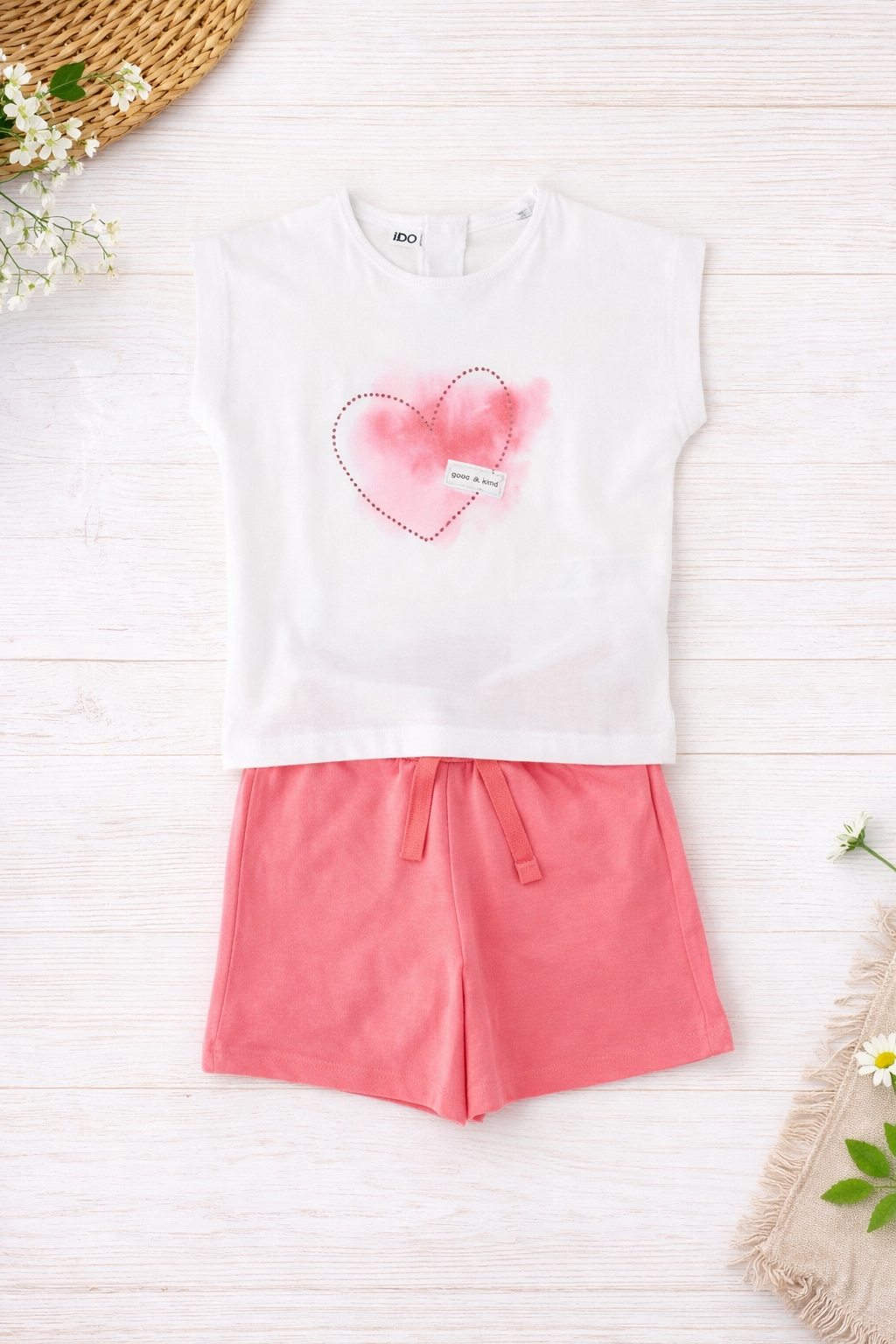 Conjunto Mangas Cortas corazón