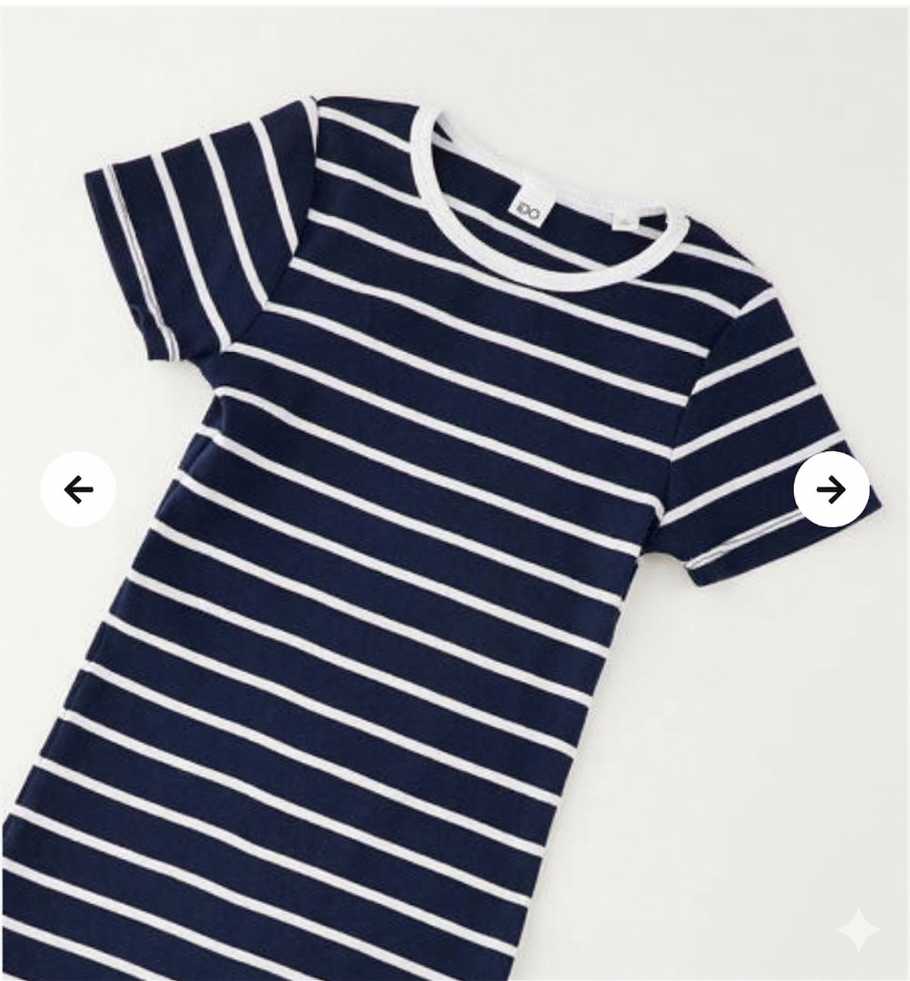 Vestido canale con rayas marineras