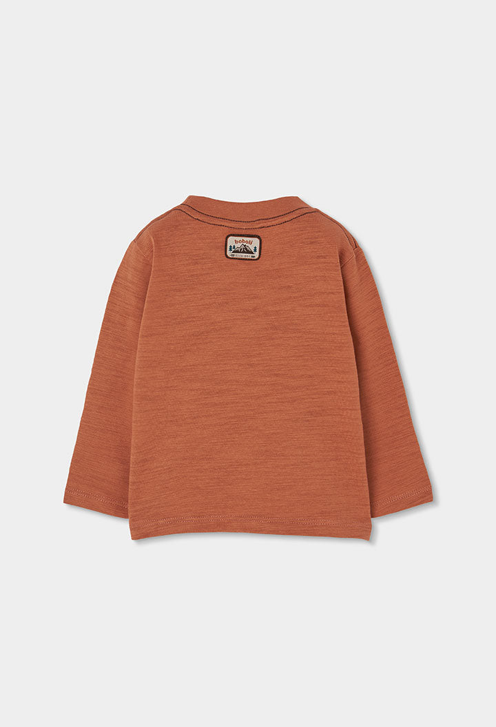 Camiseta punto flamé de niño