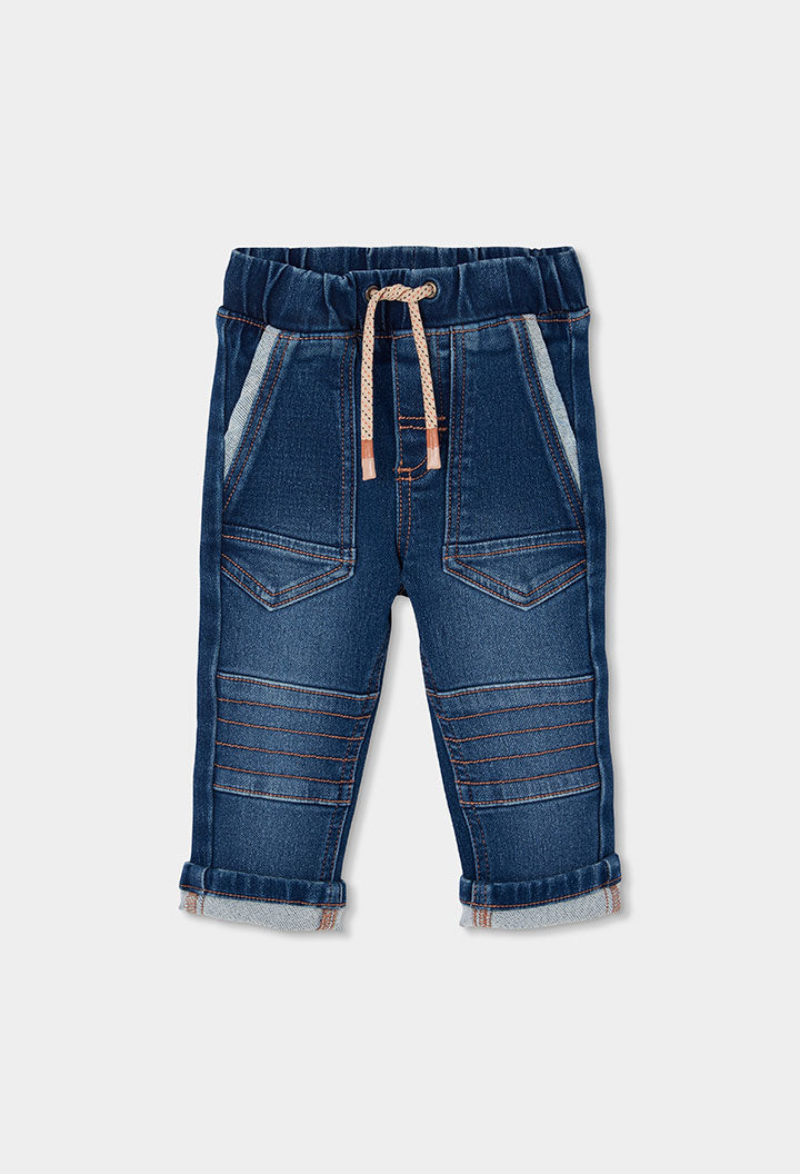 Pantalón denim punto de niño