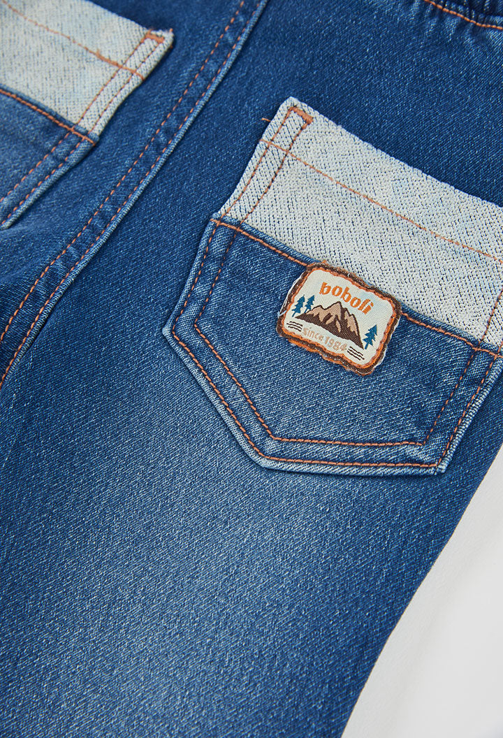 Pantalón denim punto de niño