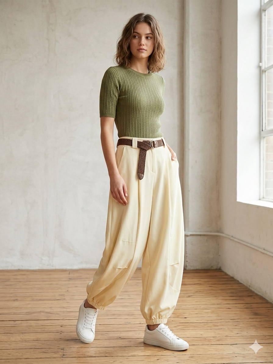 Pantalón con cinturón