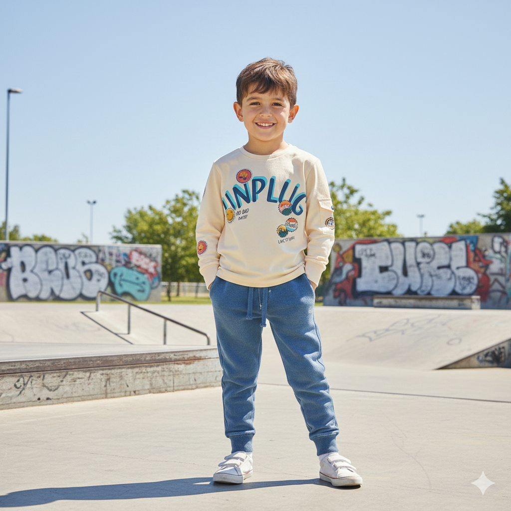 Sudadera felpa flamé de niño