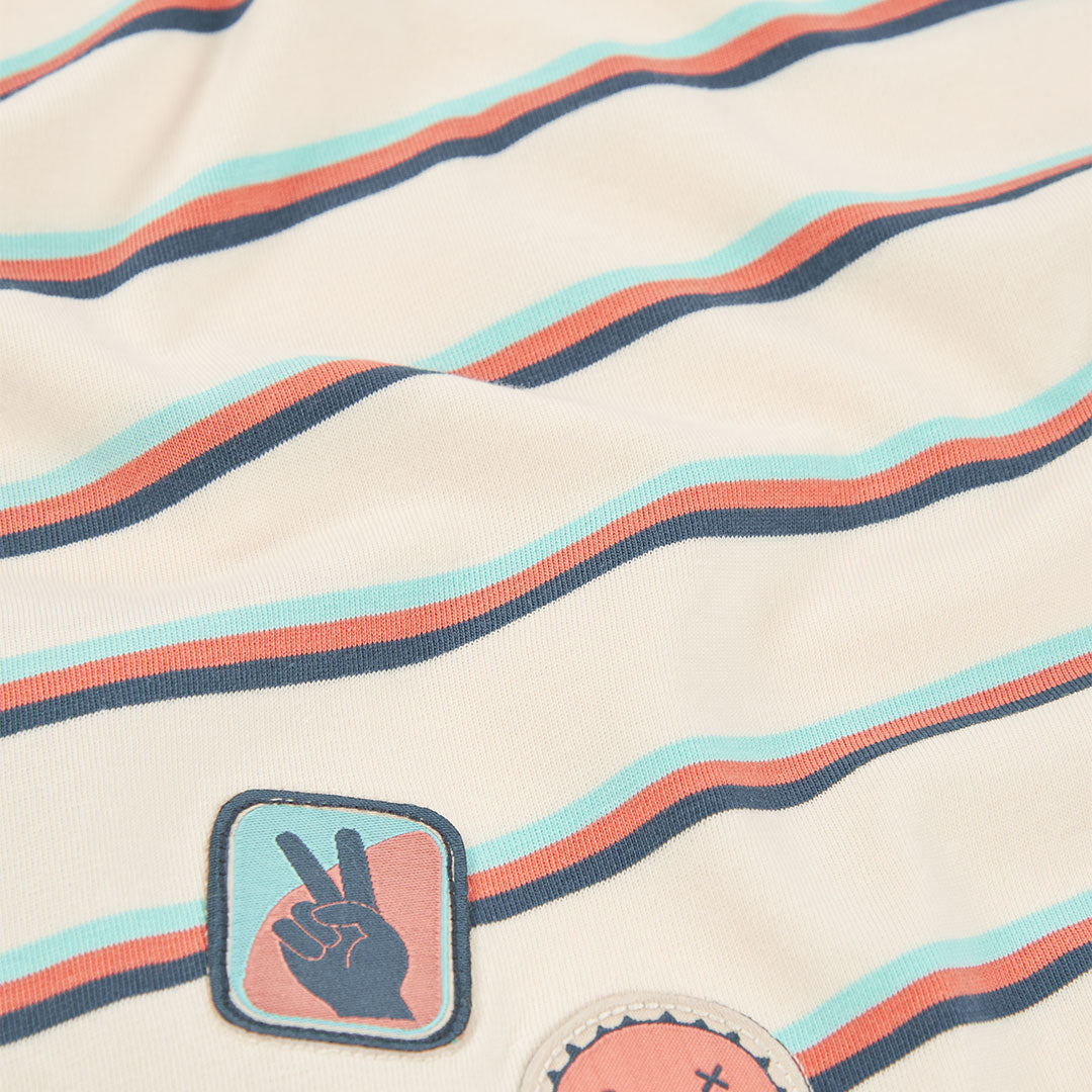 Camiseta punto listada de niño