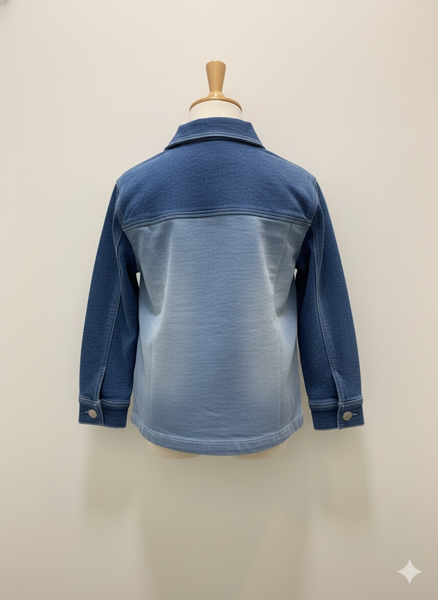 Sobrecamisa denim punto de niño