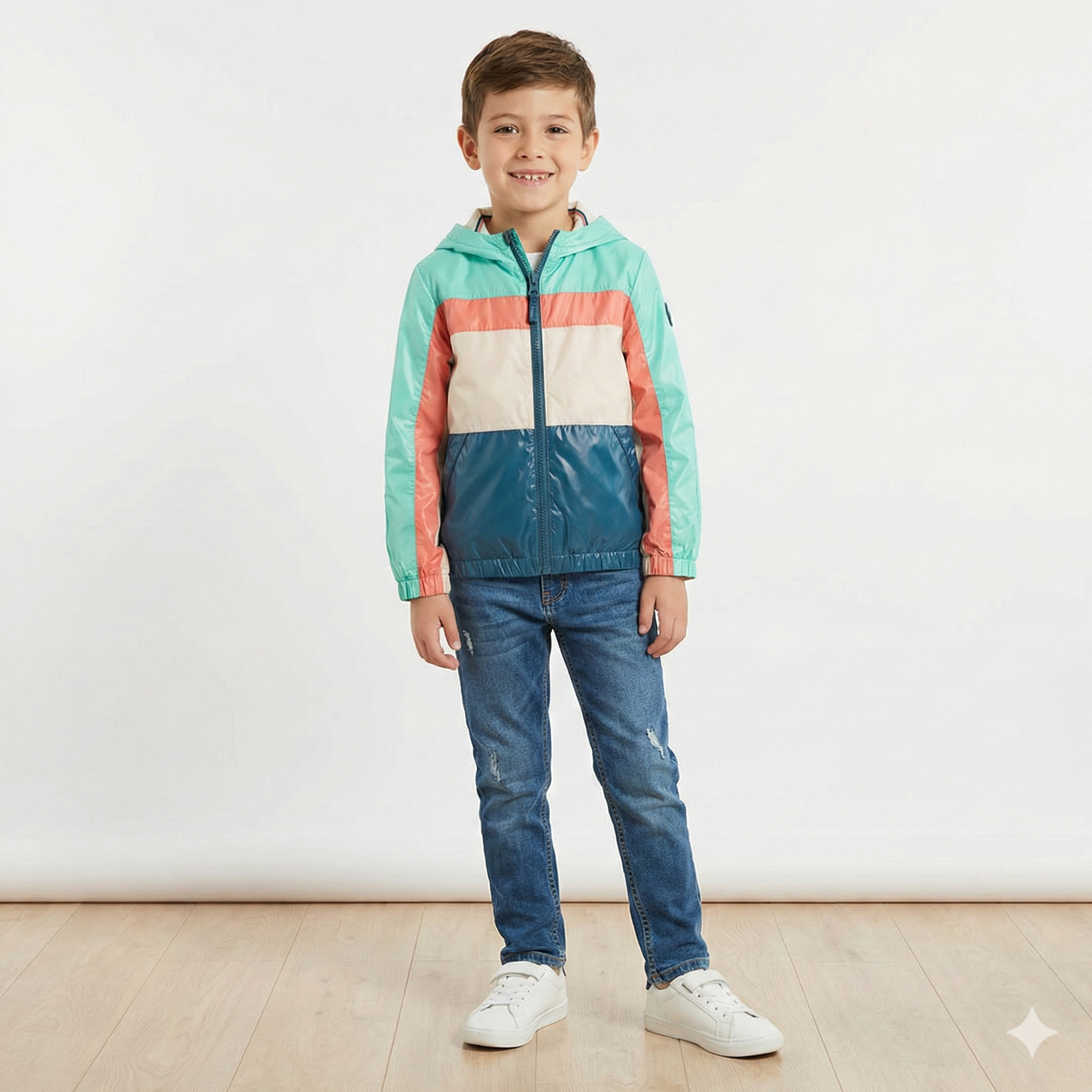 Parka reversible tejido técnico de niño