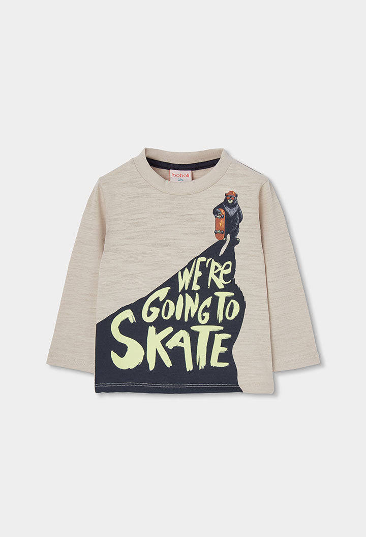 Camiseta estampado frontal temática skater niño