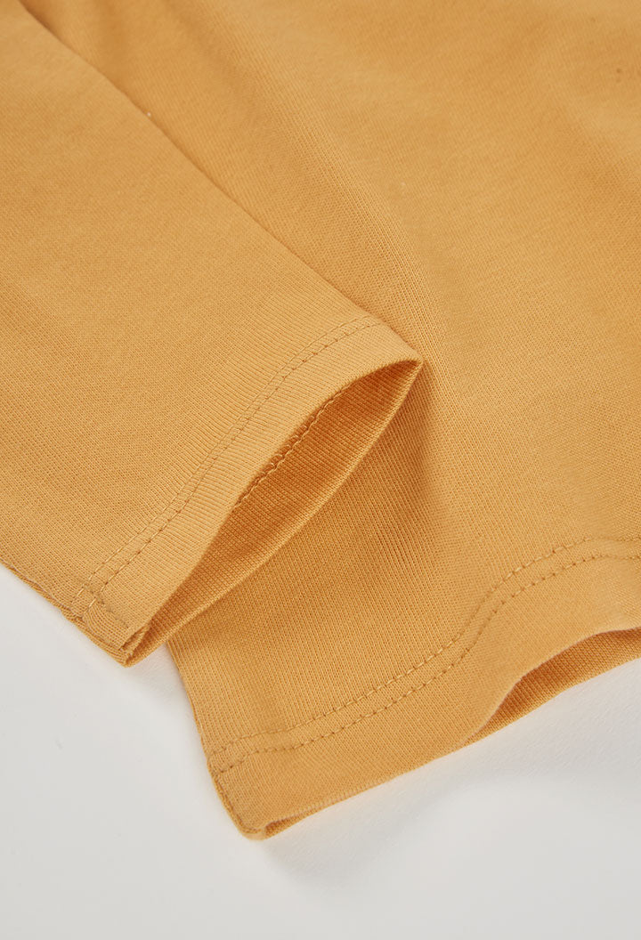 Camiseta detalle oso en rizo texturizado niño