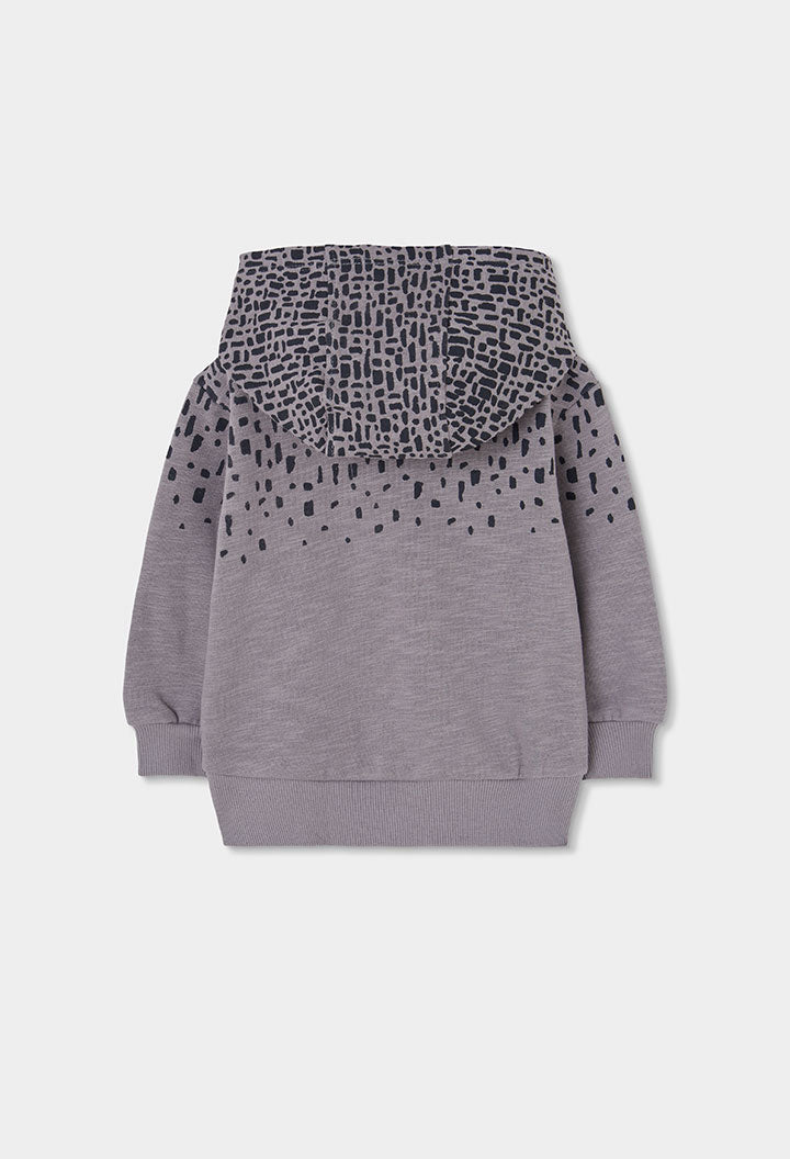 Sudadera canguro y cuello cruzado niño