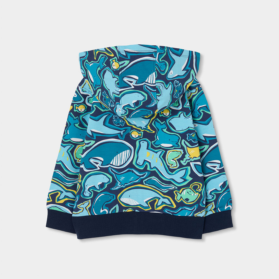 Chaqueta niño estampado de tiburones