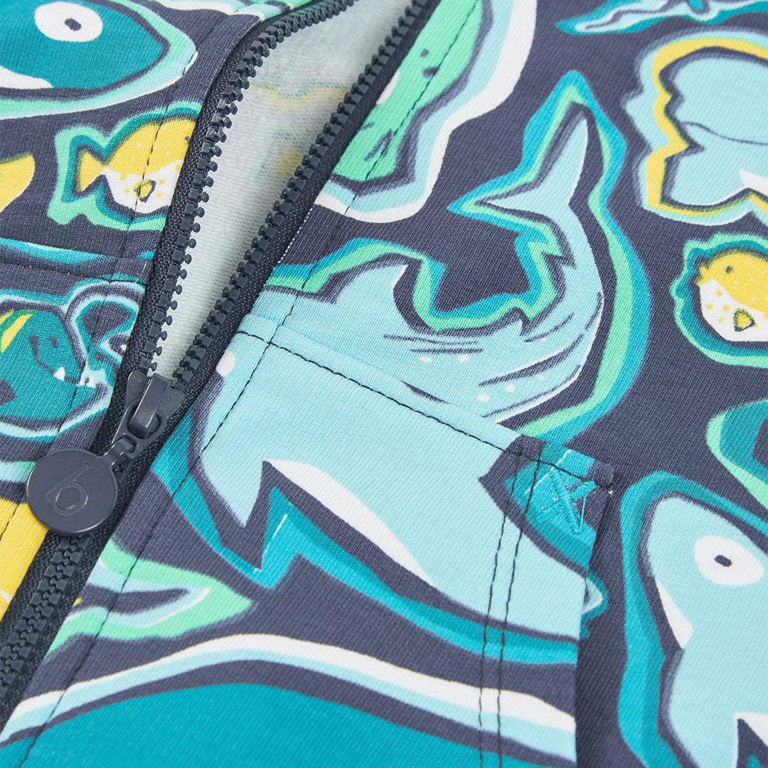 Chaqueta niño estampado de tiburones