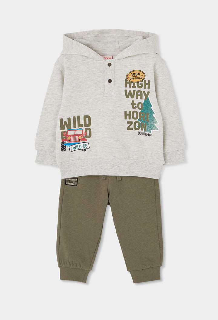 Conjunto felpa de niño