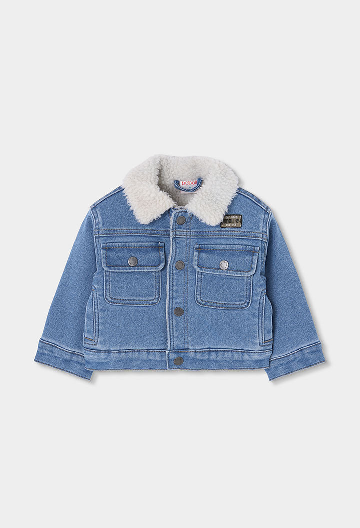 Chaqueta denim punto de niño