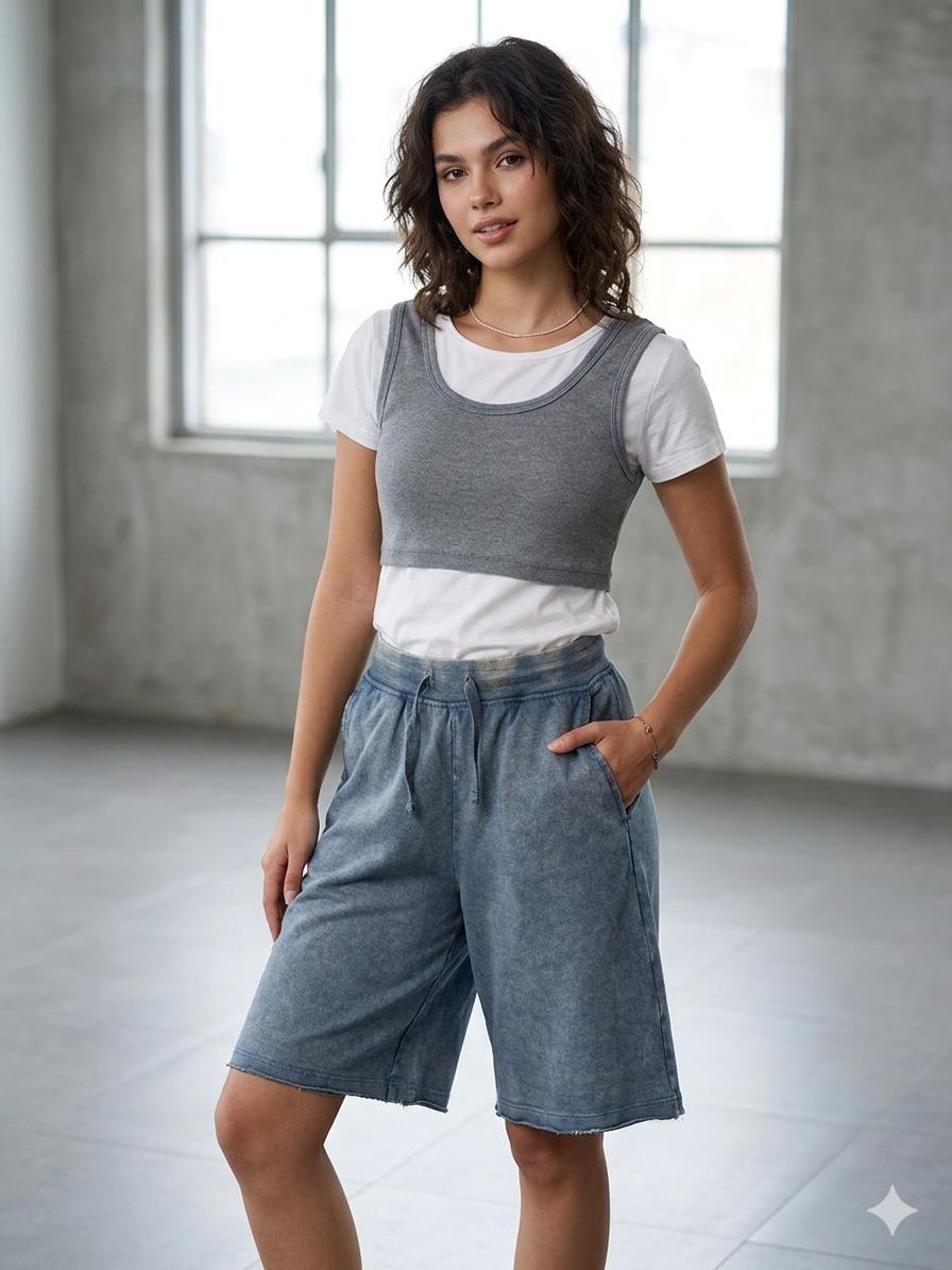 Conjunto de mujer de 3 piezas casual.