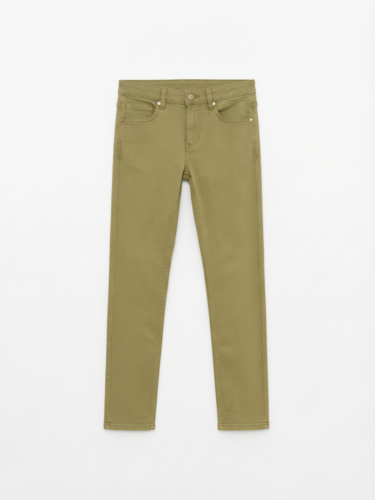 Pantalon  Slim Fit básico verde niño