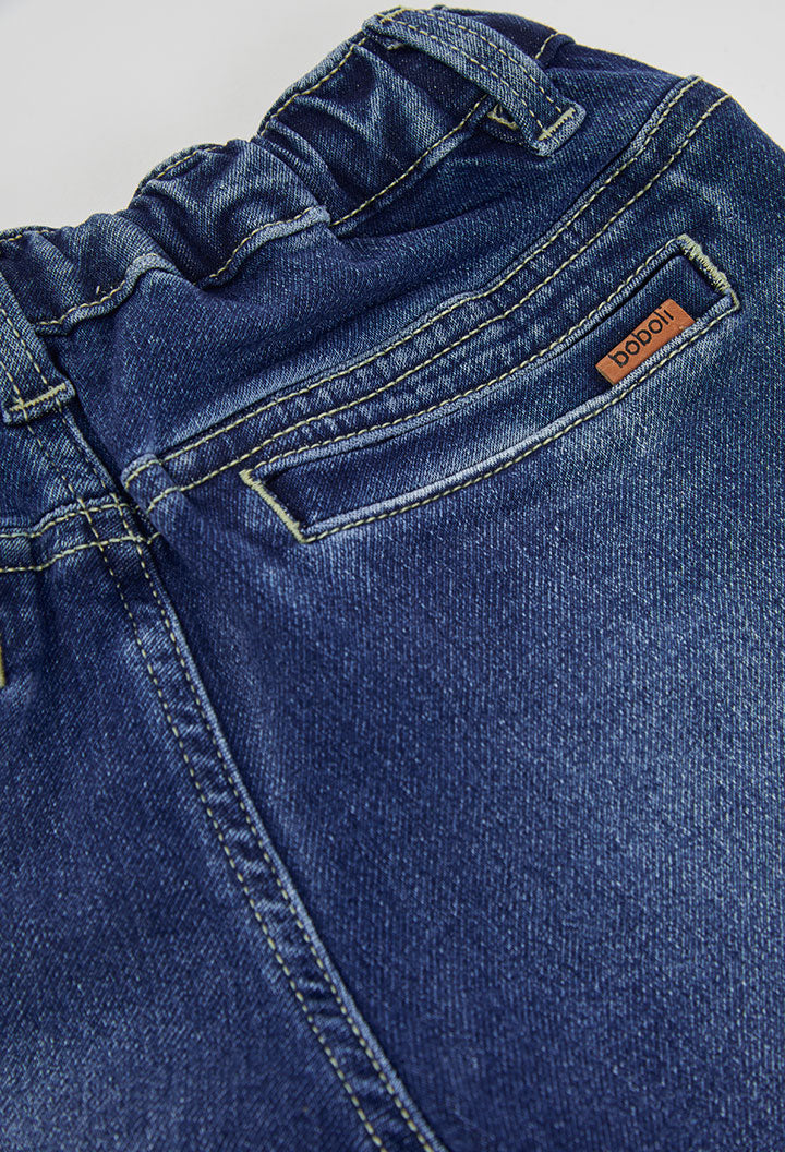 Pantalón denim punto de niño