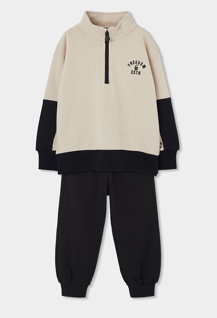 Conjunto coordinado dos piezas bicolor niño