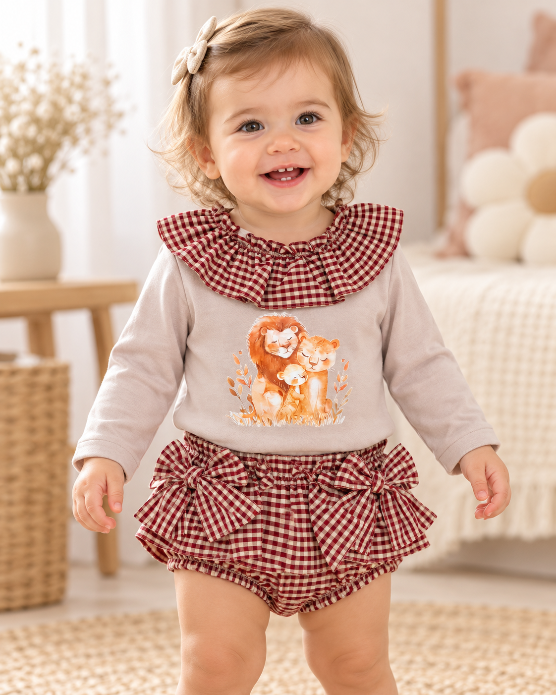 Conjunto ranita bebe niña manga larga
