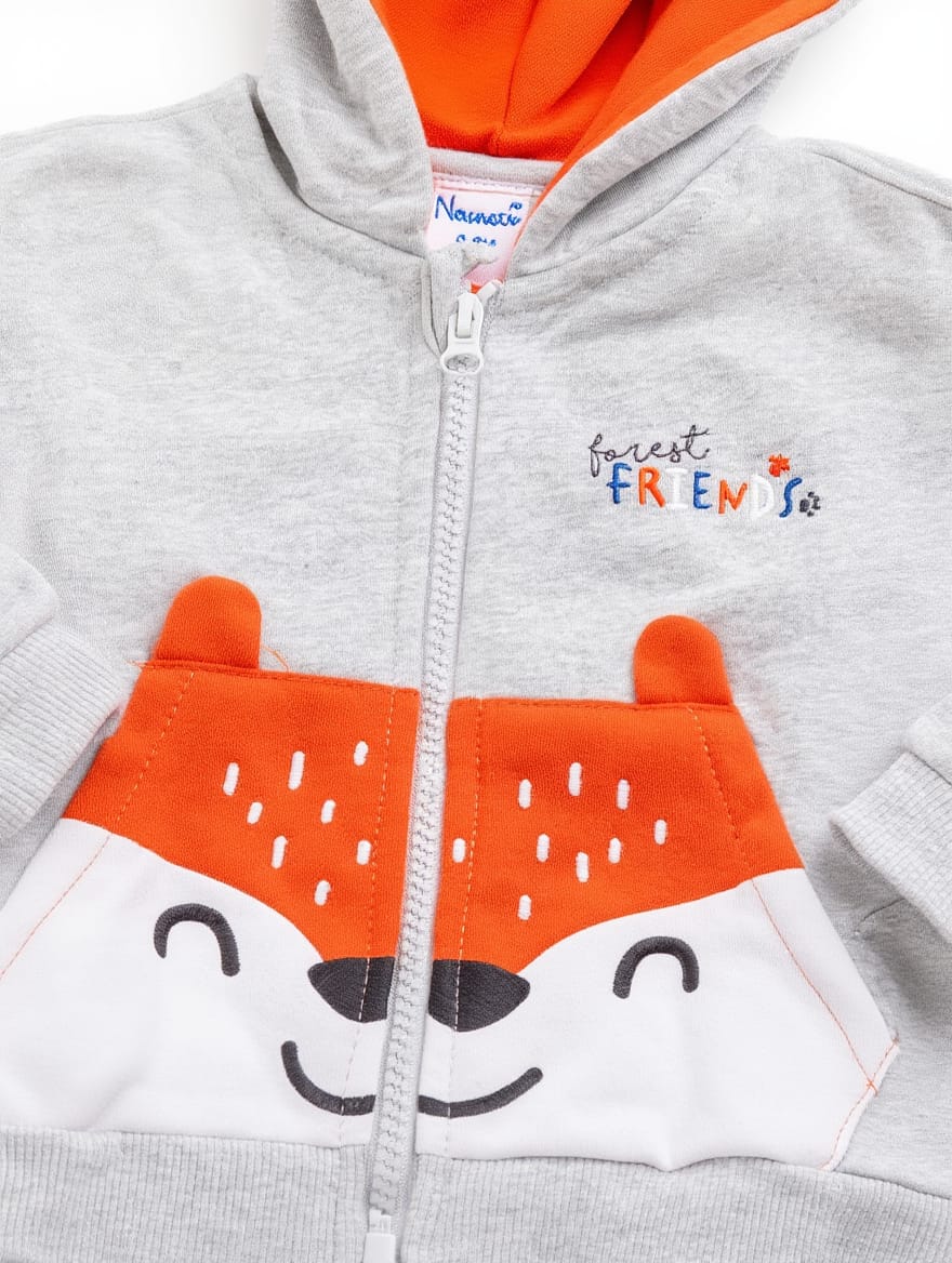 Chaqueta Con Capucha Algodon