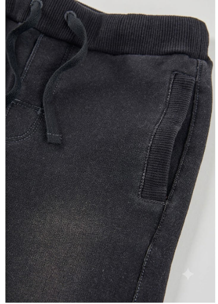 Pantalón felpa denim de niño
