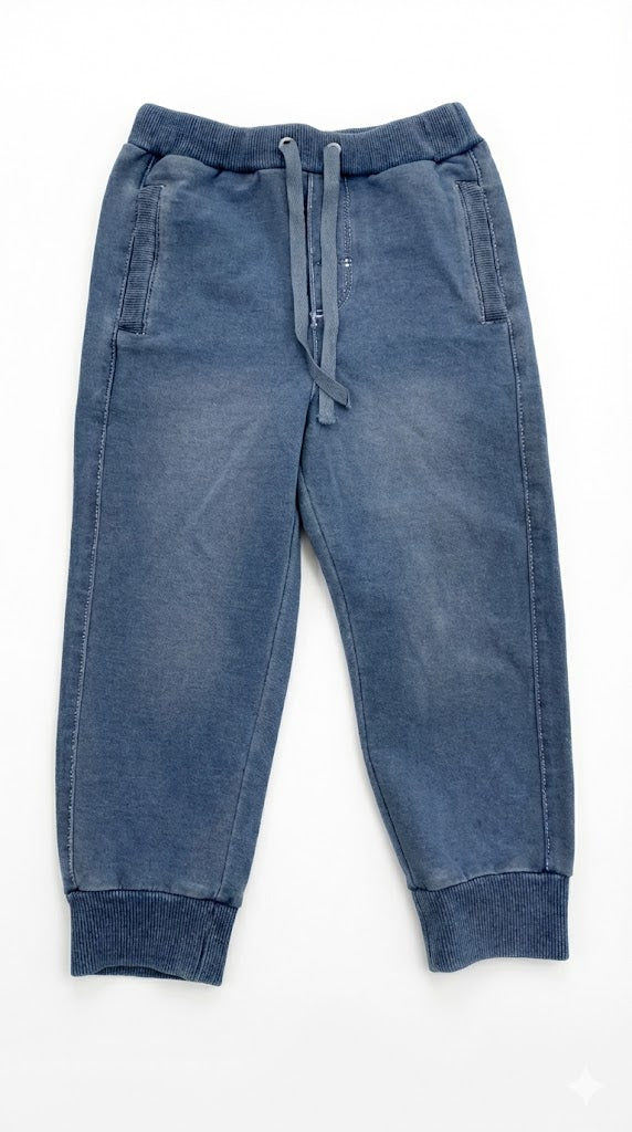 Pantalón felpa denim de niño