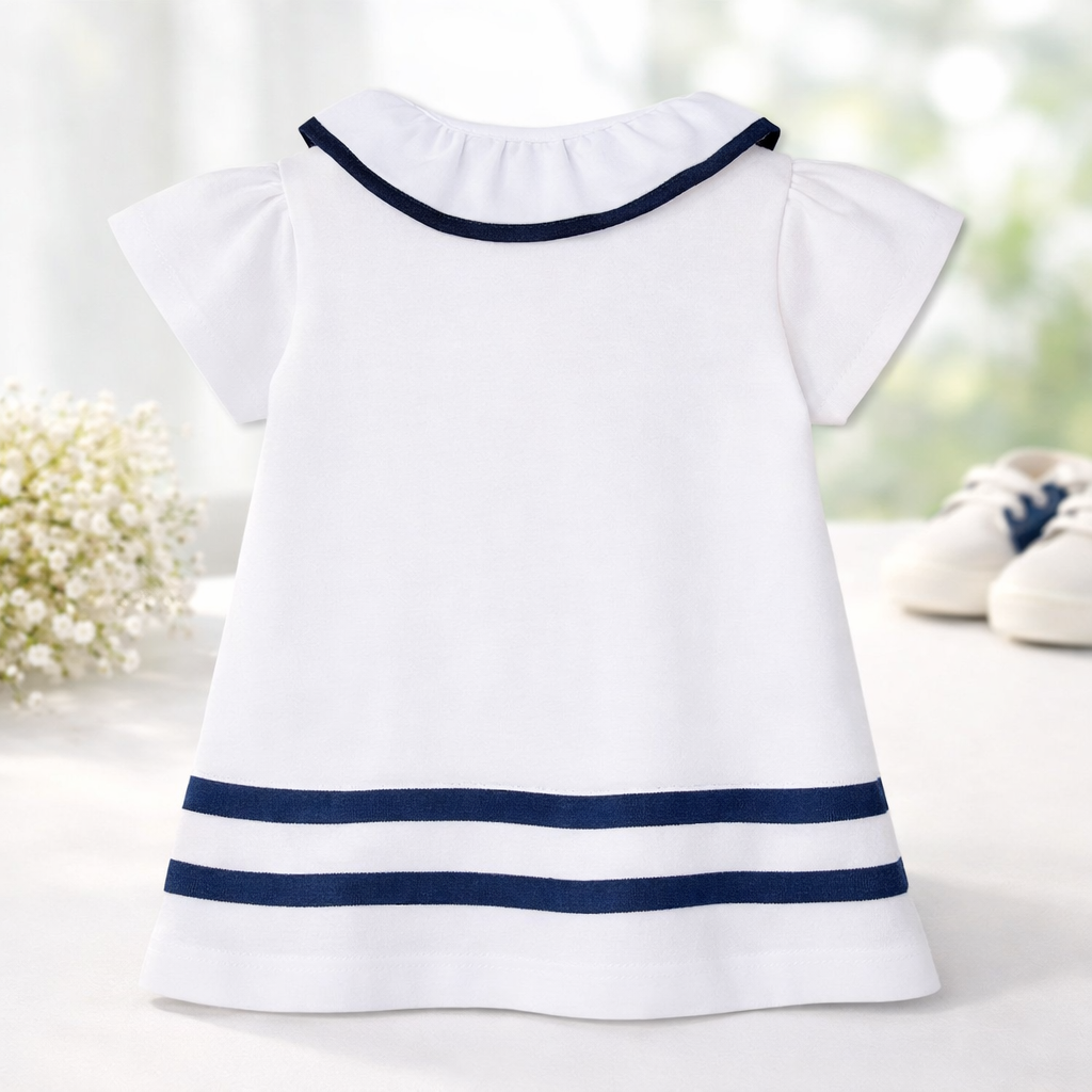 Vestido piqué de bebé niña