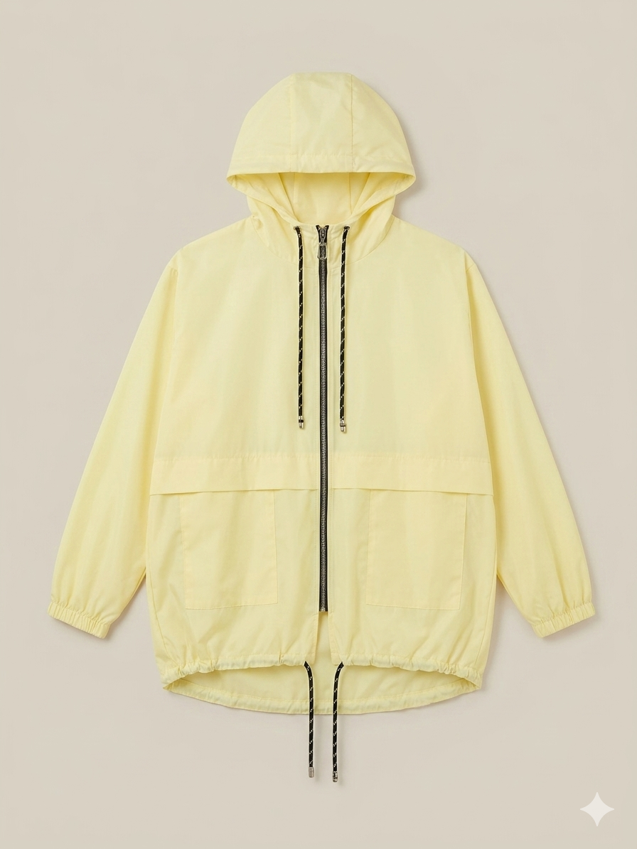 Chubasquero amarillo sin forro