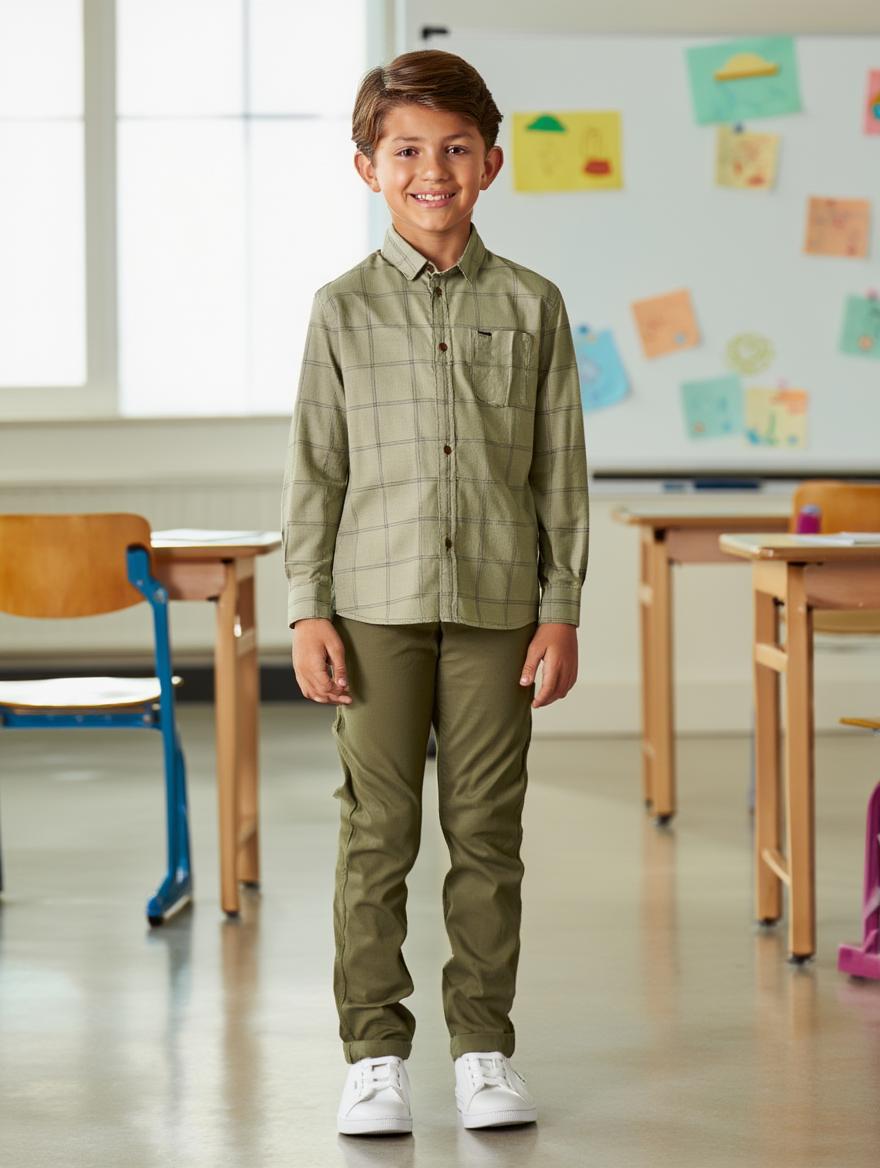 Sobrecamisa Niño Manga Larga Pana