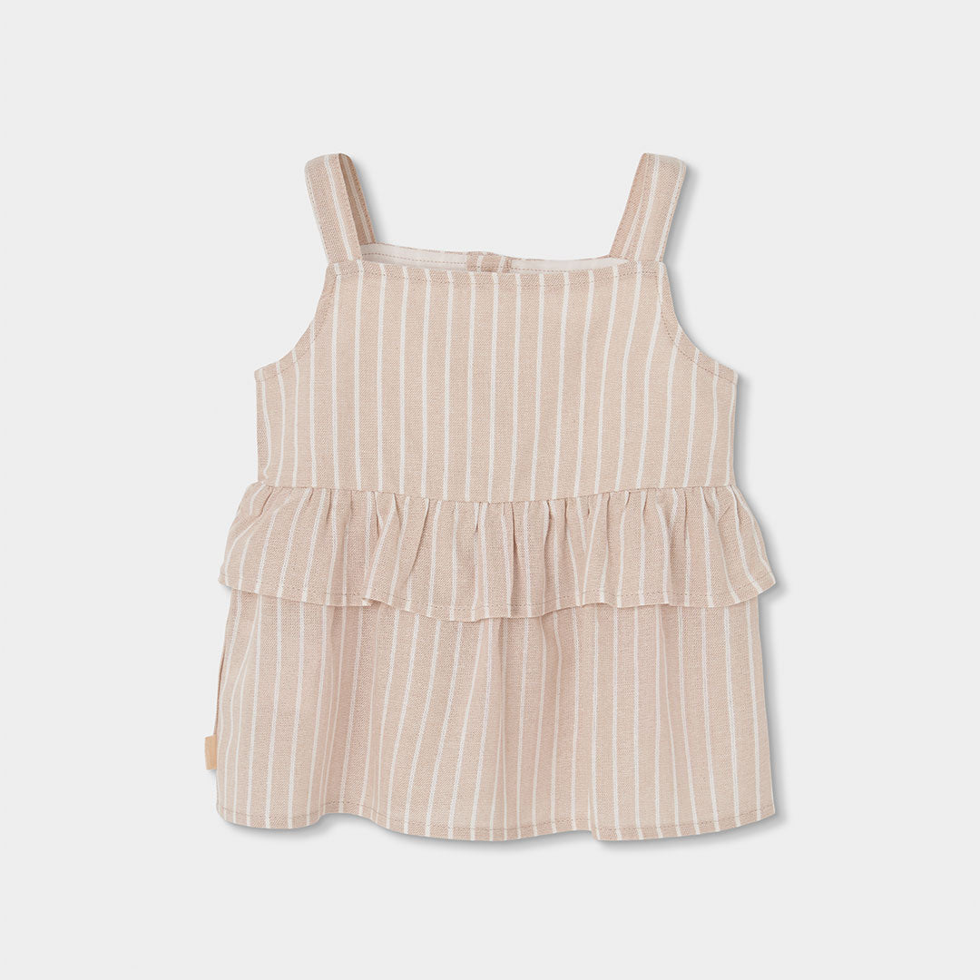Top lino listado de niña