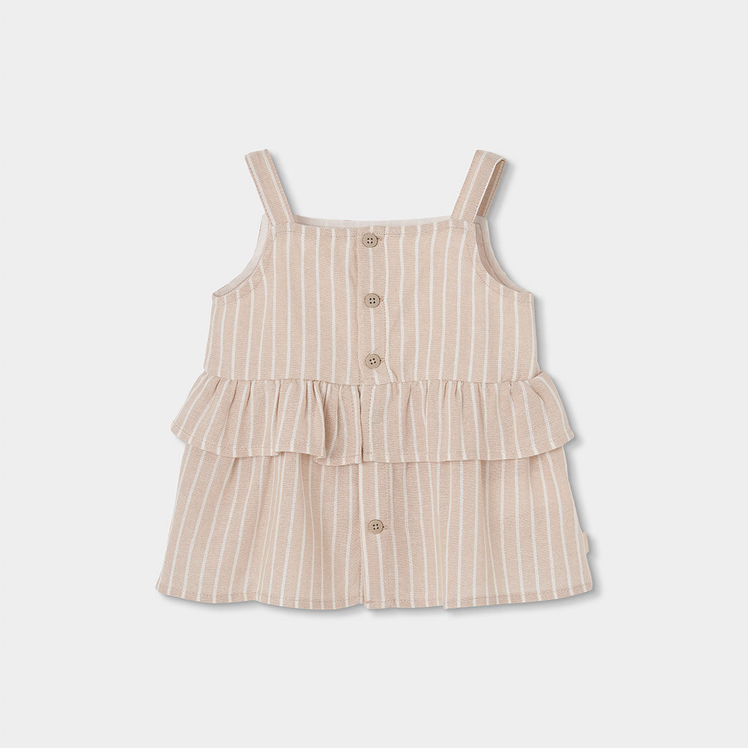 Top lino listado de niña