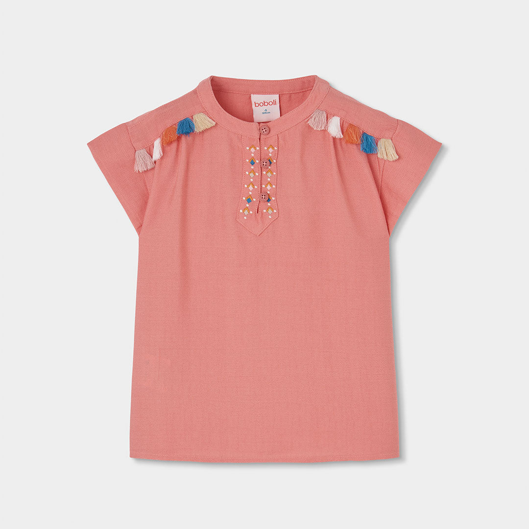 Camisa niña de tejido