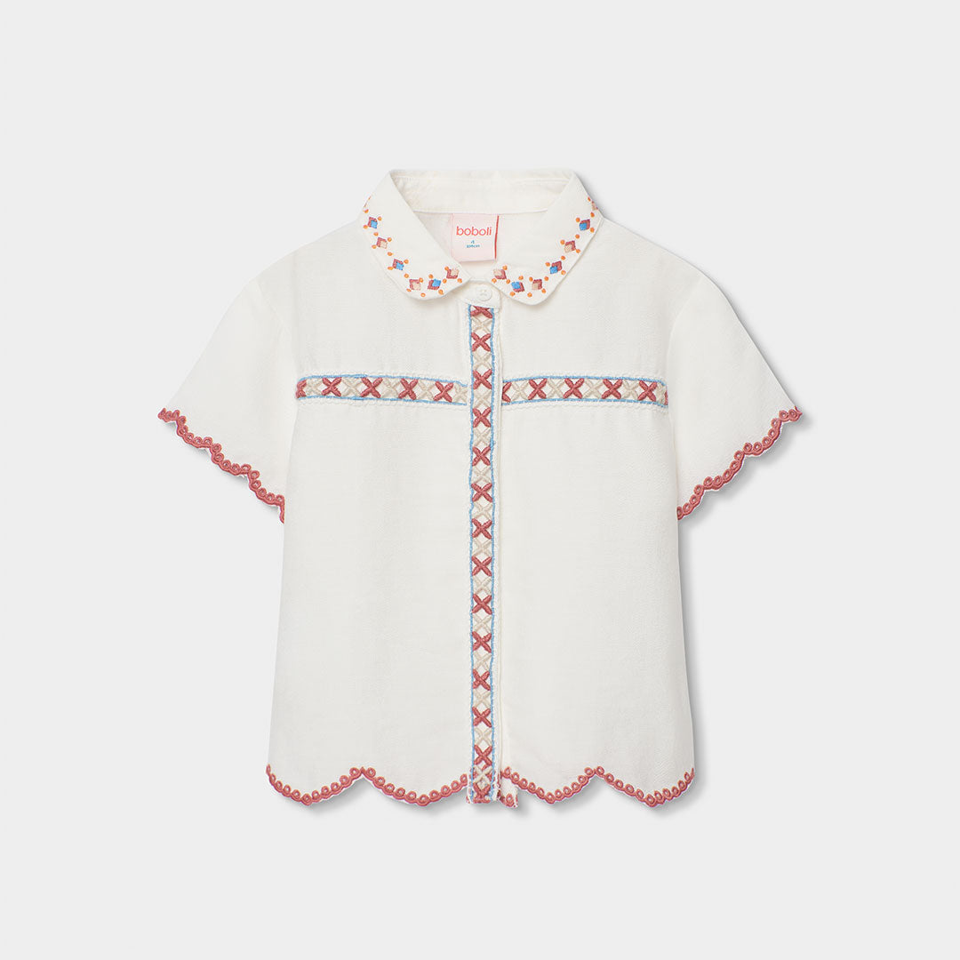 Camisa niña de tejido