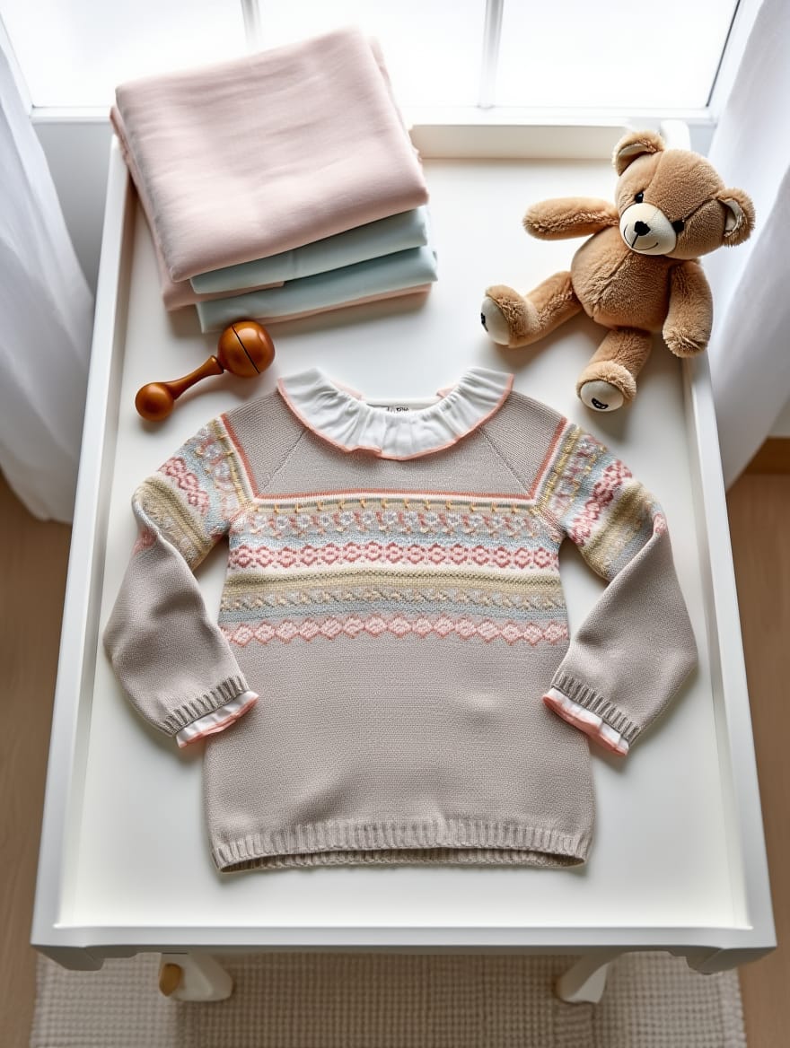 Vestido Tricotosa De Bebé Niña