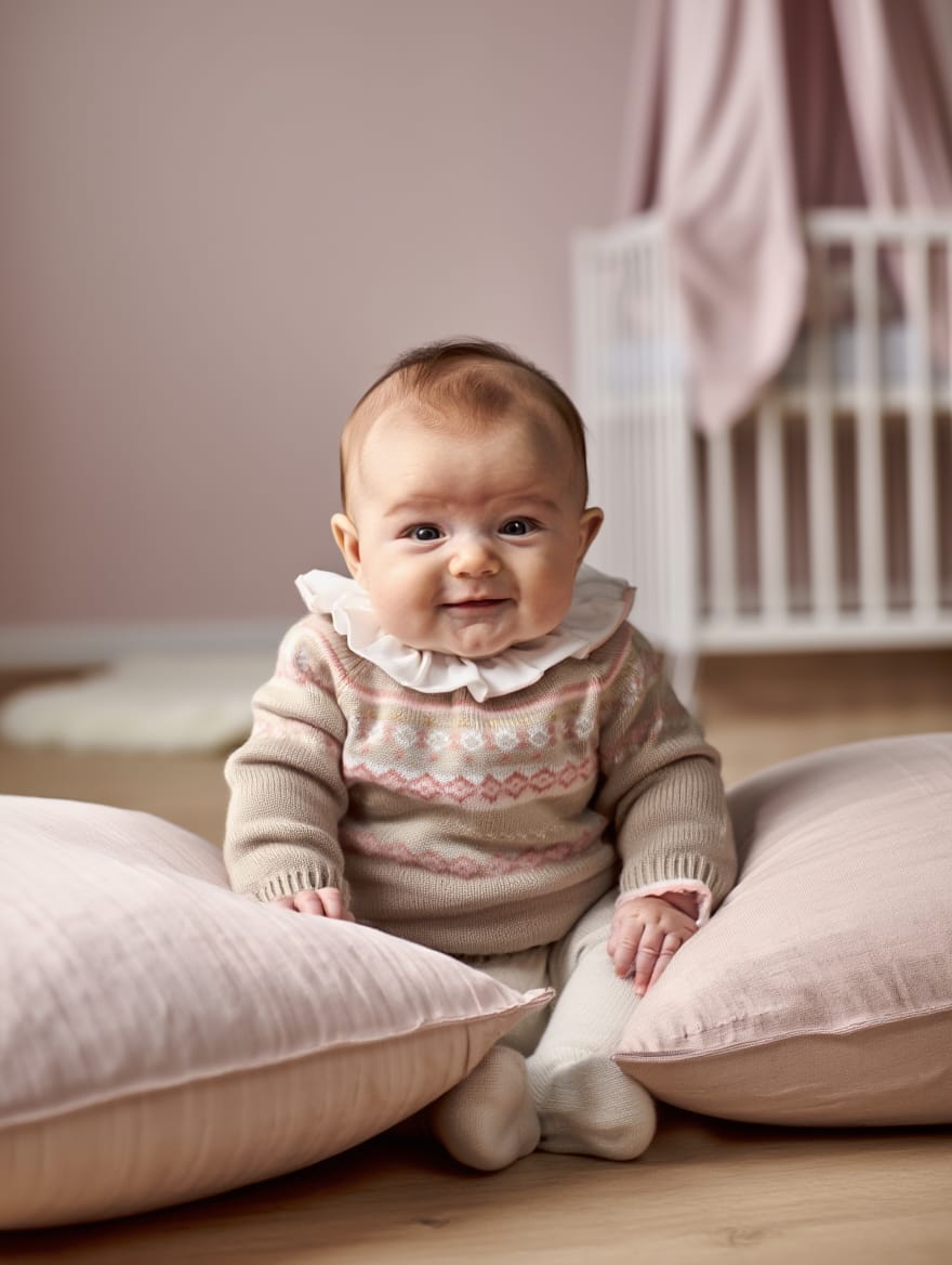 Vestido Tricotosa De Bebé Niña