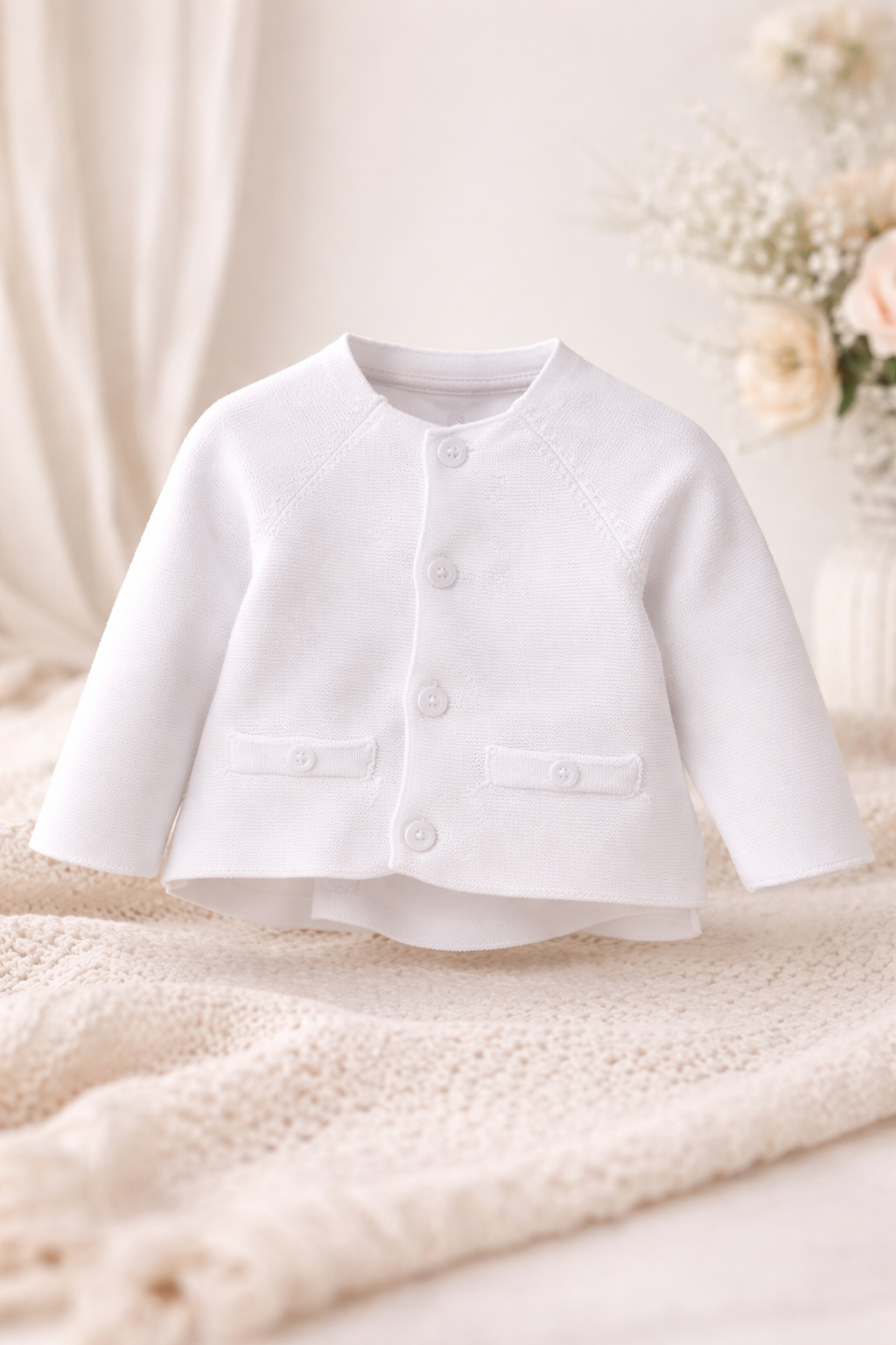 Chaqueta Tricotosa De Bebé Niña