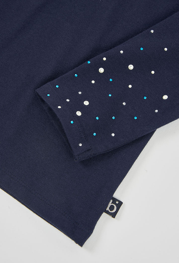 Camiseta punto elástico de niña