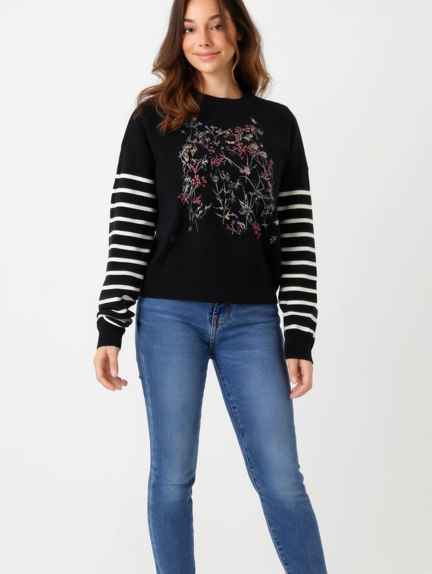 Jersey De Punto Manga Listas