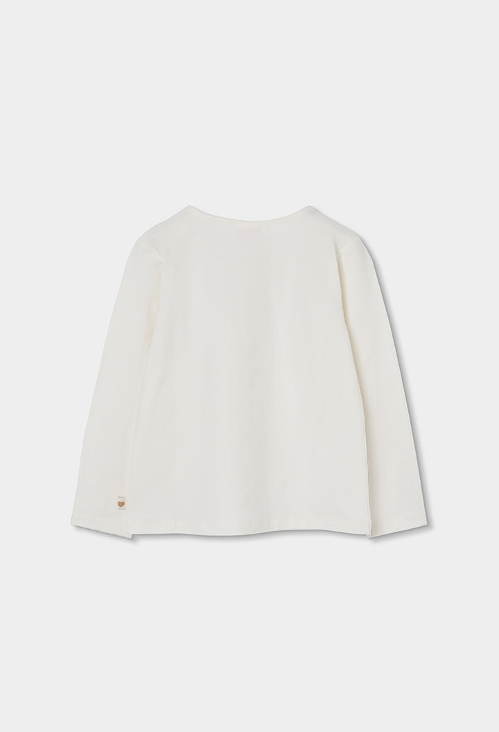 Camiseta punto elástico de niña