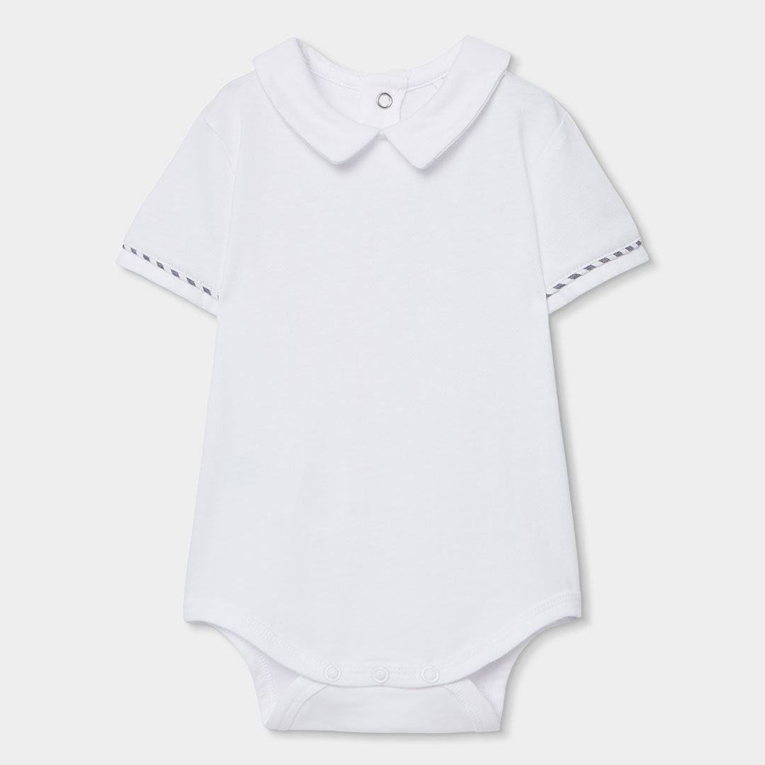 Conjunto marinero en punto combinado de bebé