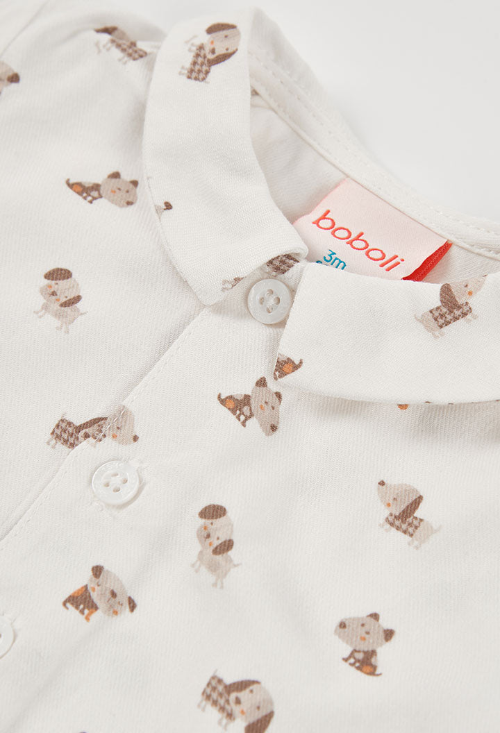 Conjunto de tejido de bebé niño