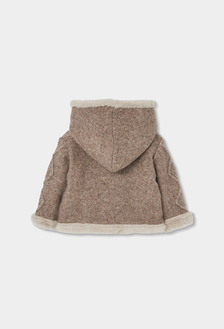 Chaqueta tricotosa reversible de bebé