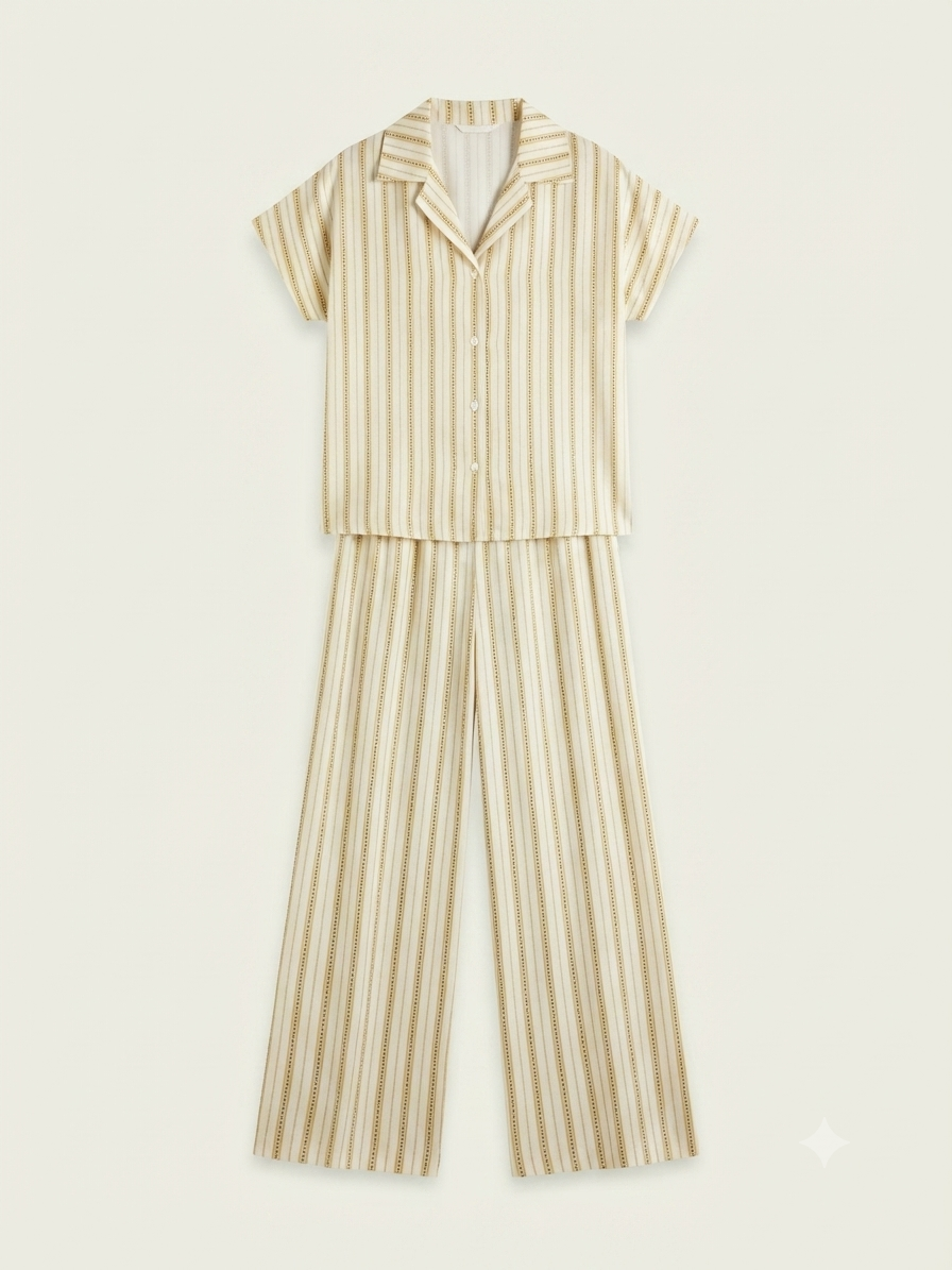 Conjunto rayas camisa y pantalón