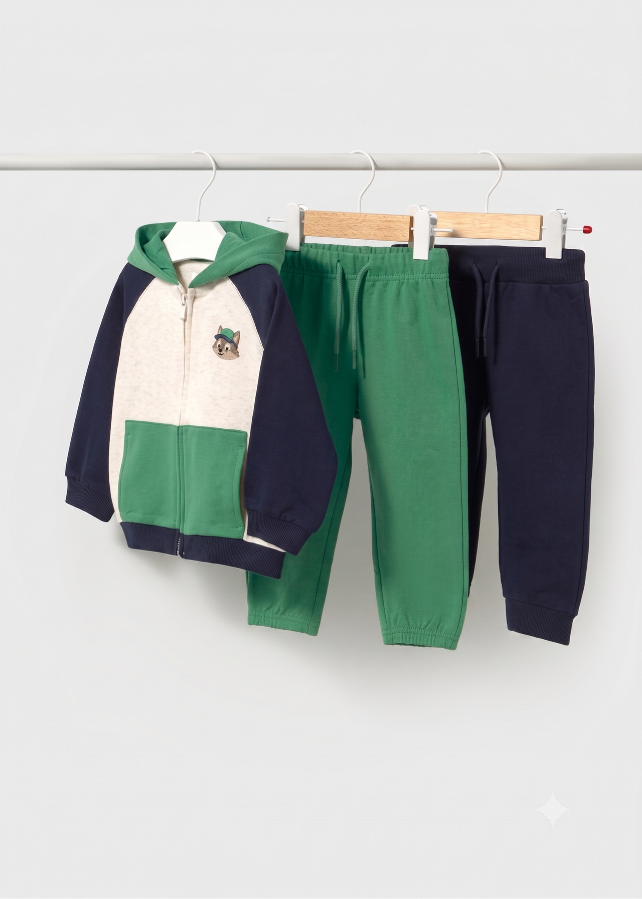 Chandal sudadera y 2 pantalones niño.