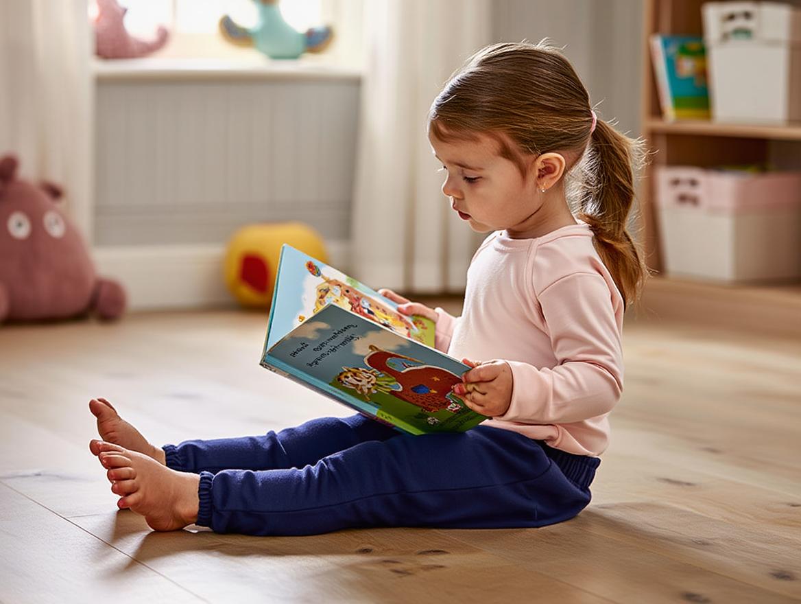 Pantalon Niña Felpa Marino