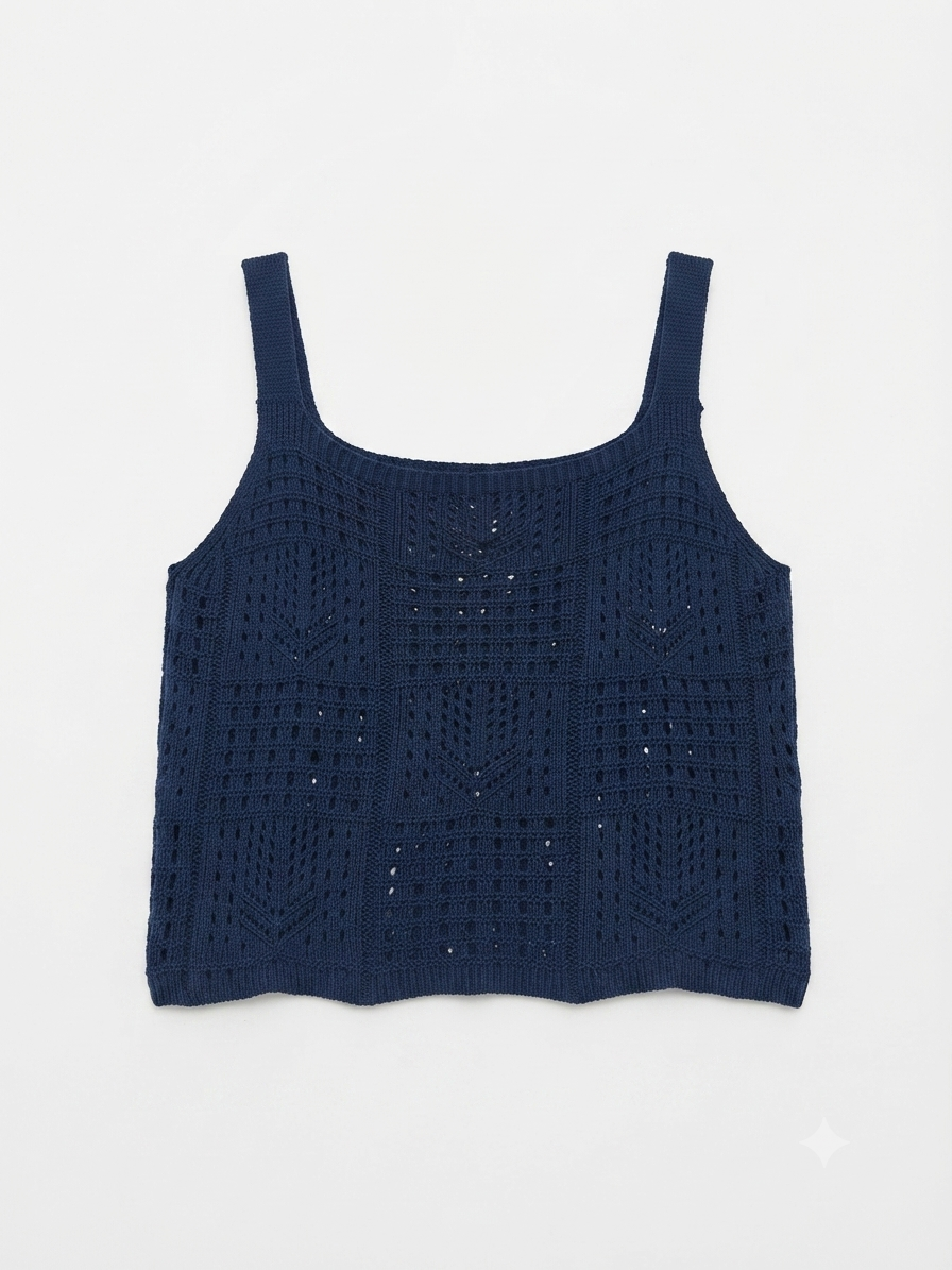 Top tiras crochet