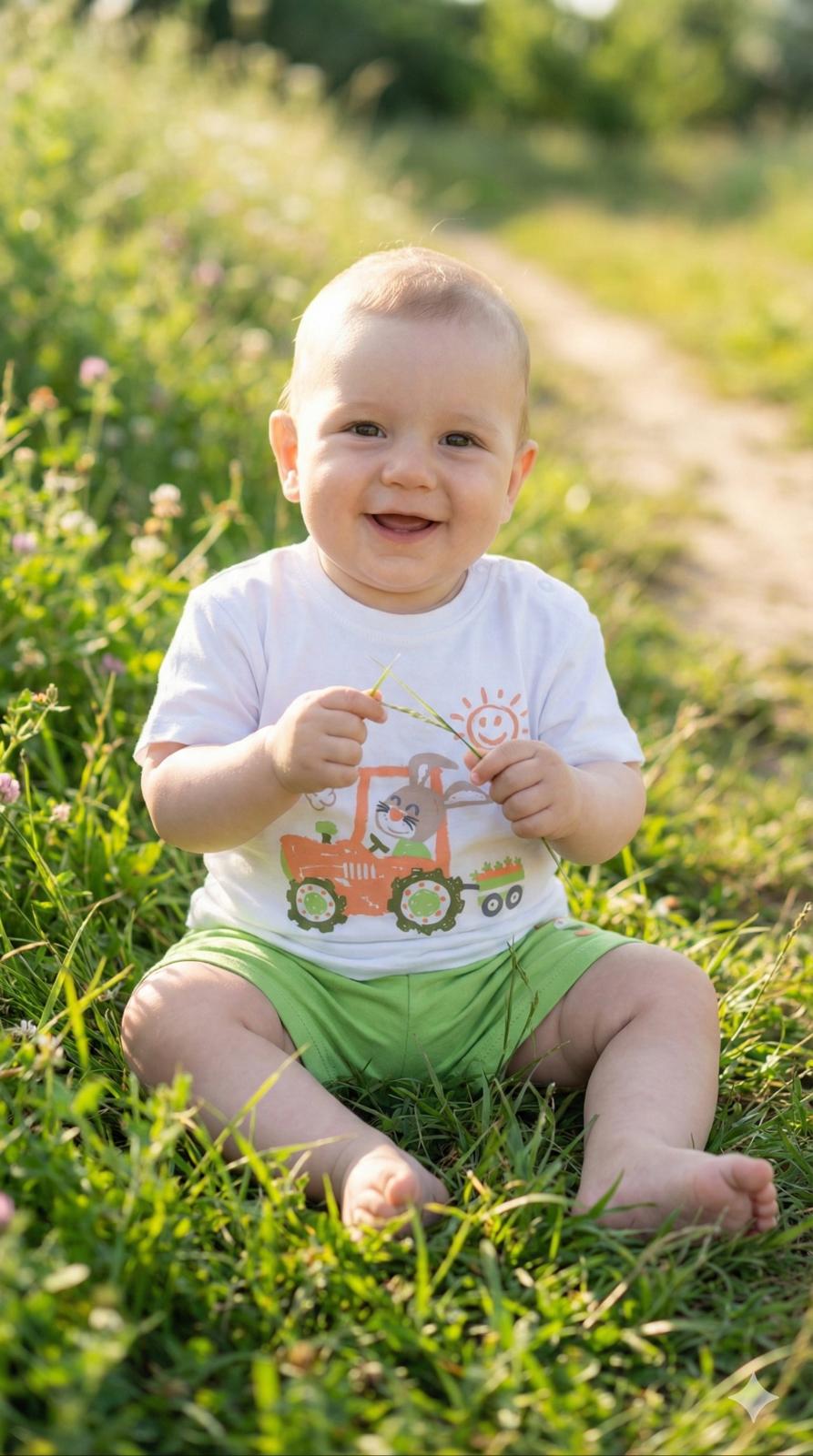 Conjunto Camiseta y Pantalón De Bebé Niño