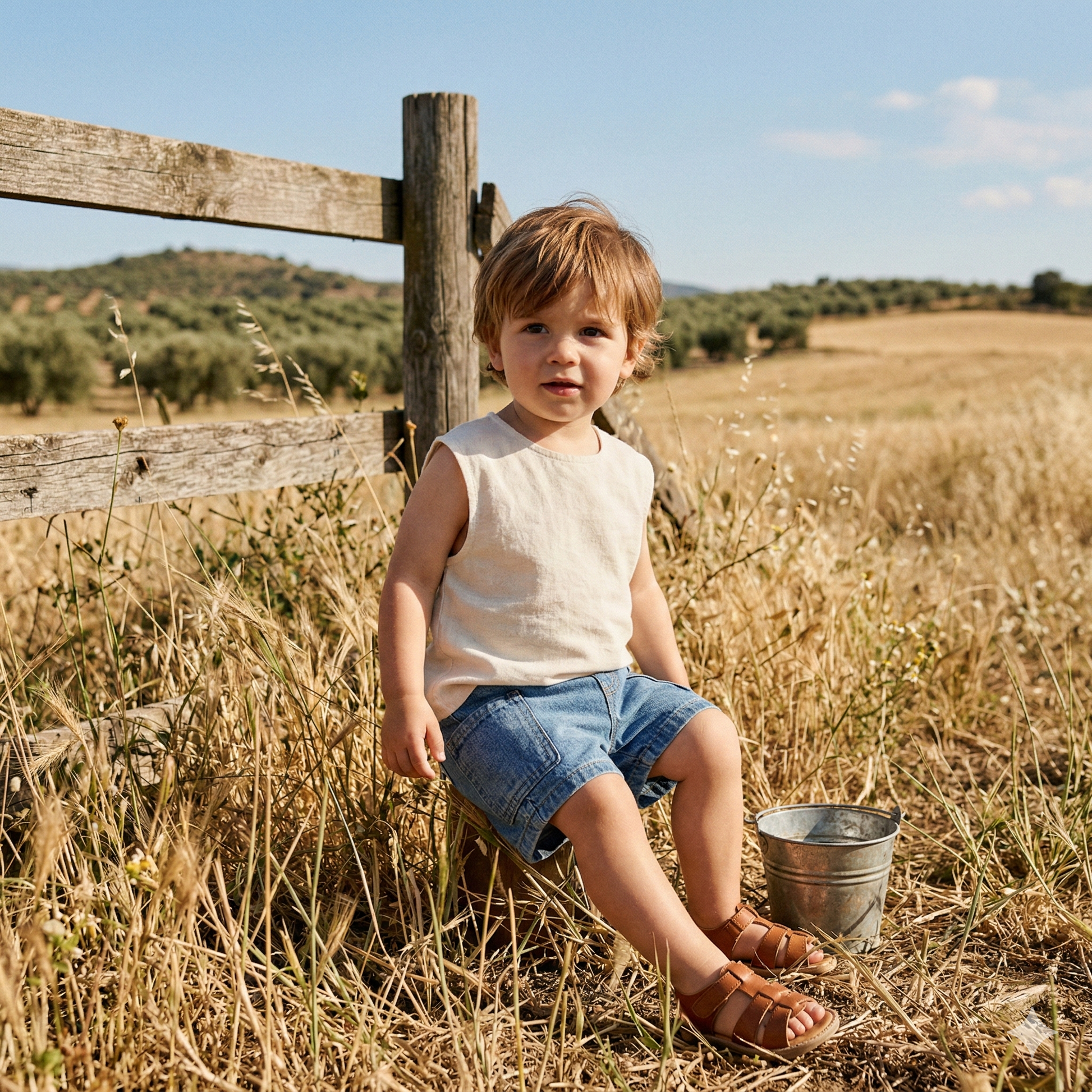 Bermuda Vaquero de Bebé Niño