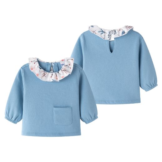 Sudadera Cuello Flores